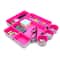 Welaxy 8 Piece Felt Round Cups & Trays Drawer Organizer Set
